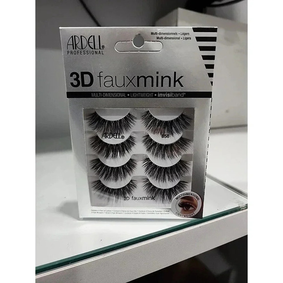 Ardell Other - Ardell Professional 3D Faux Mink Multi-Dimensional Lightweight Lashes 858 Black